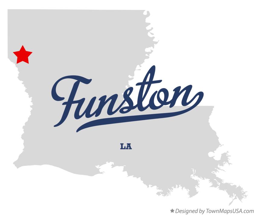 Map of Funston Louisiana LA