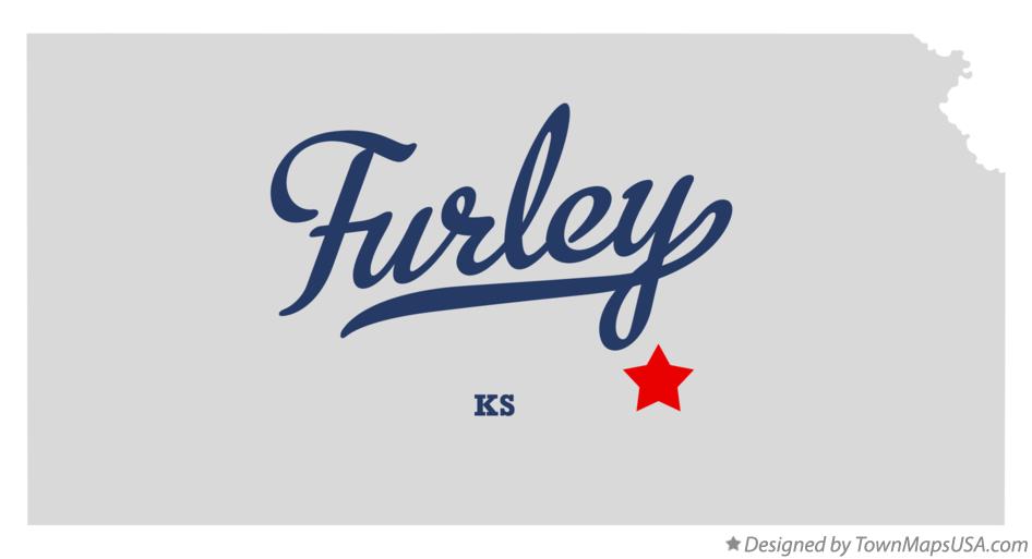 Map of Furley Kansas KS