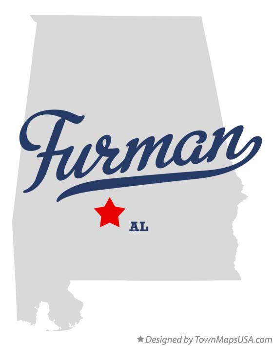 Map of Furman Alabama AL