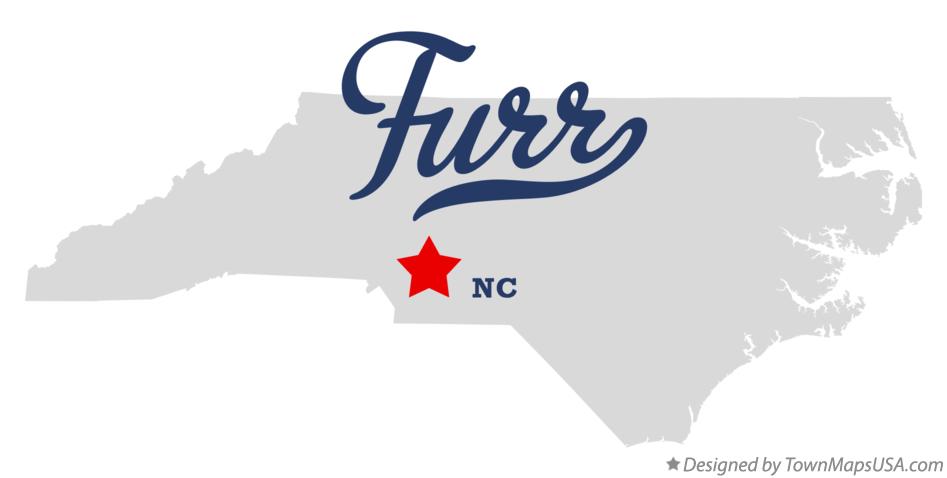 Map of Furr North Carolina NC