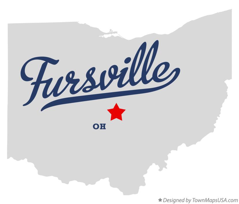 Map of Fursville Ohio OH