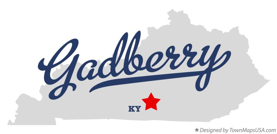 Map of Gadberry Kentucky KY