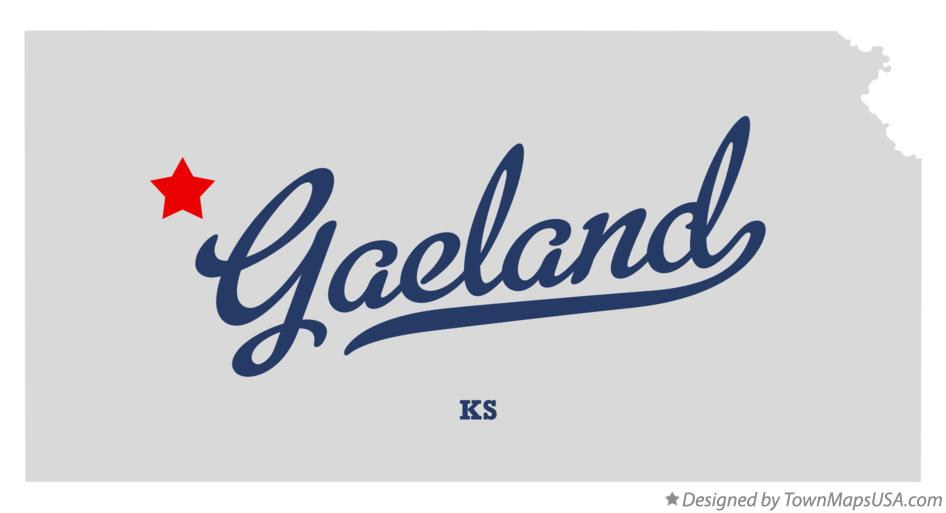 Map of Gaeland Kansas KS