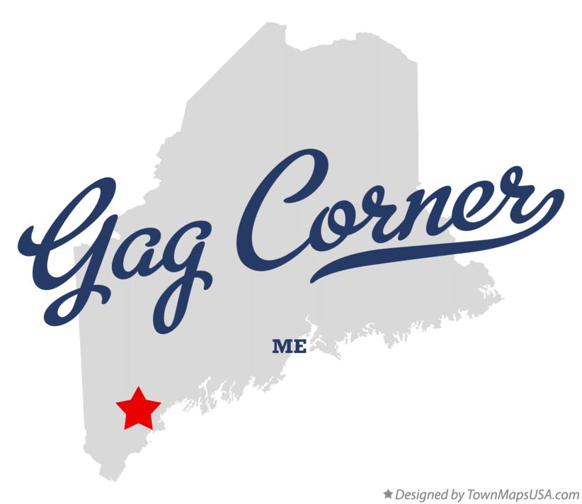 Map of Gag Corner Maine ME