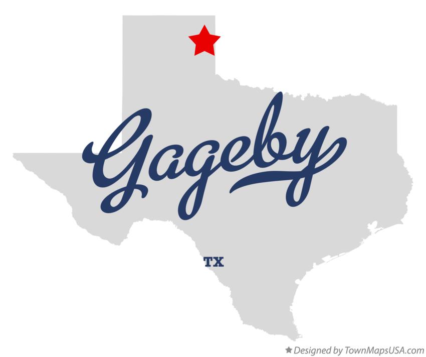 Map of Gageby Texas TX