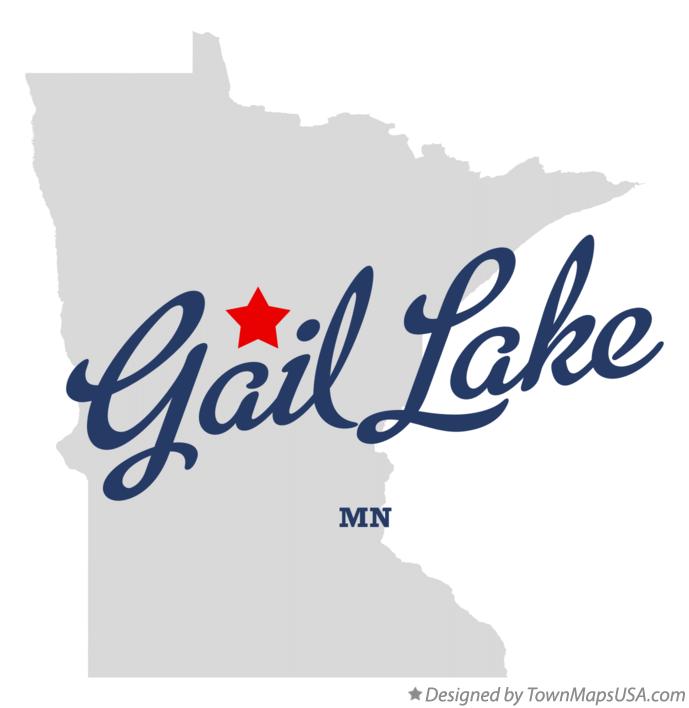 Map of Gail Lake Minnesota MN