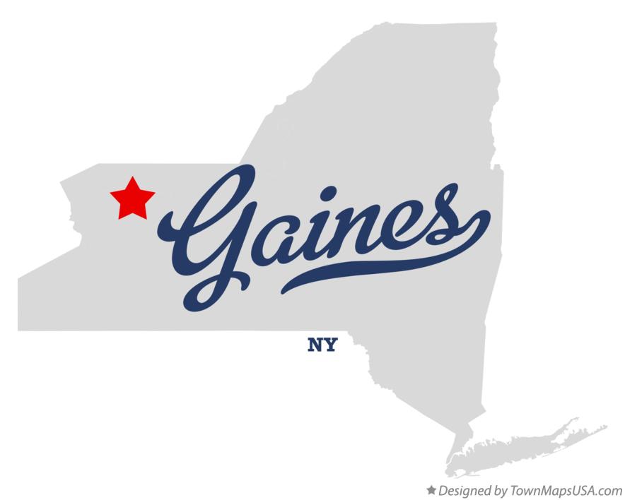 Map of Gaines New York NY