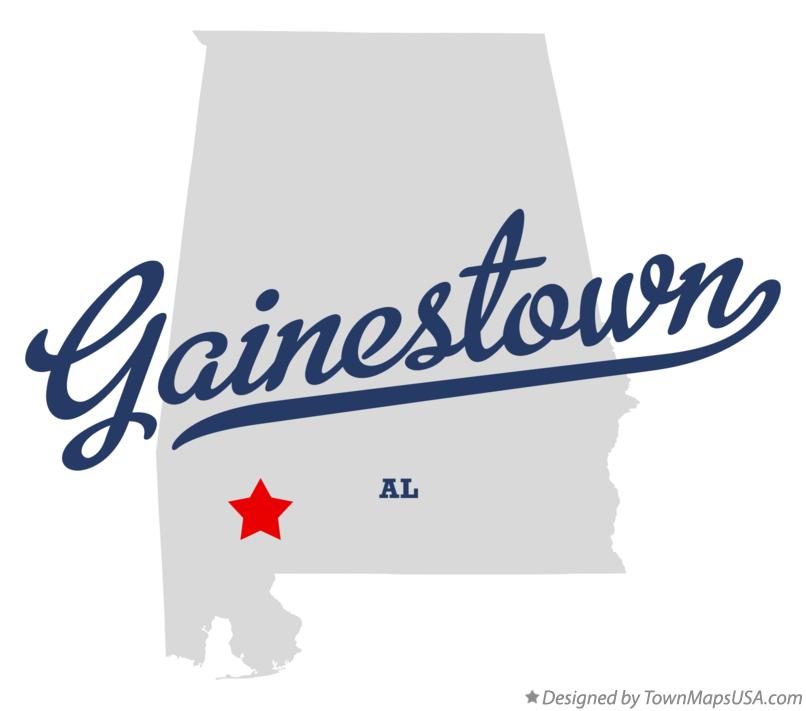 Map of Gainestown Alabama AL