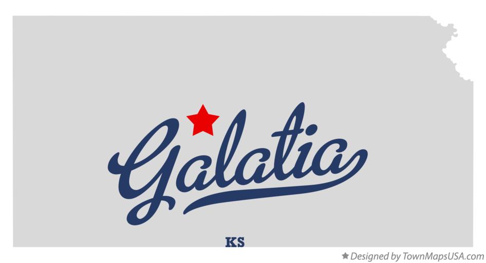 Map of Galatia Kansas KS