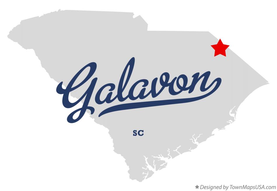 Map of Galavon South Carolina SC