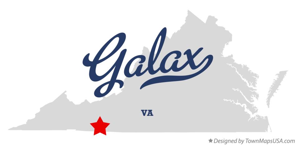 Map of Galax Virginia VA