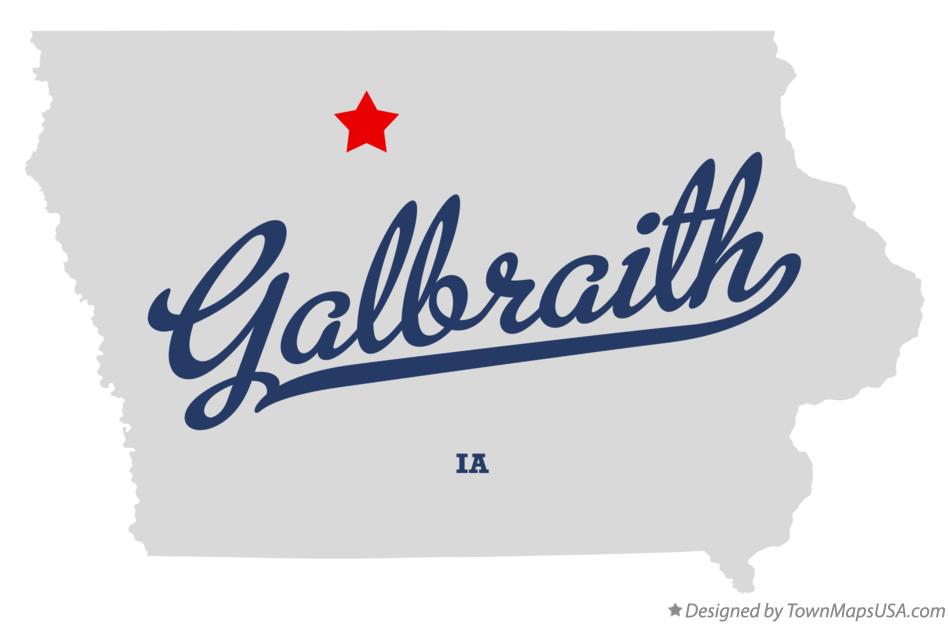 Map of Galbraith Iowa IA