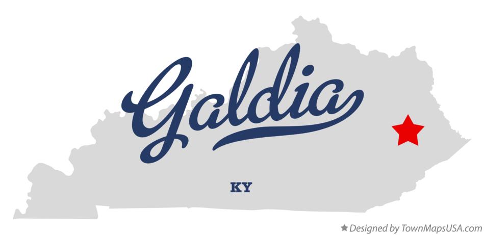 Map of Galdia Kentucky KY