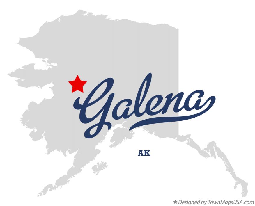 Map of Galena Alaska AK