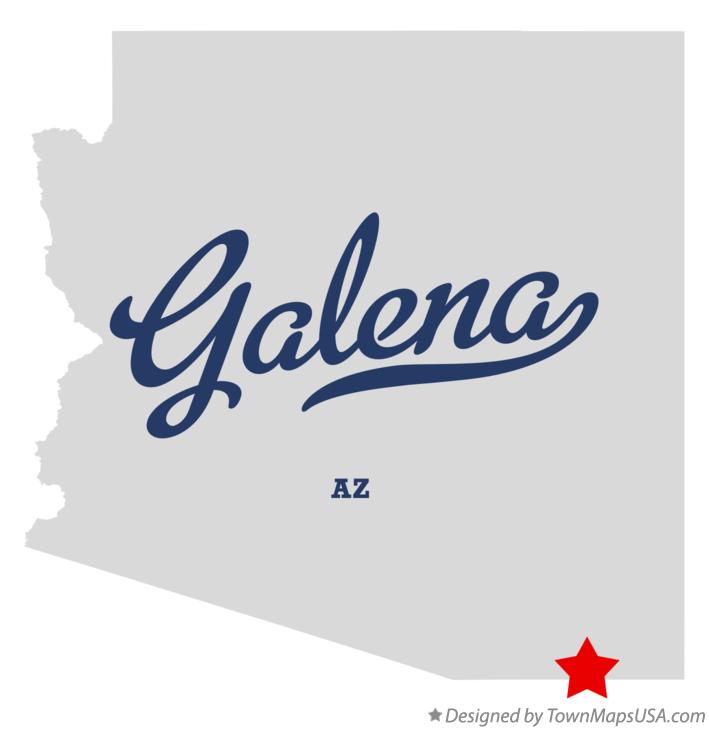 Map of Galena Arizona AZ