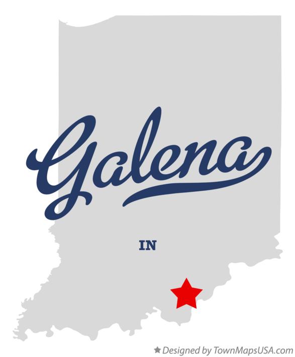 Map of Galena Indiana IN