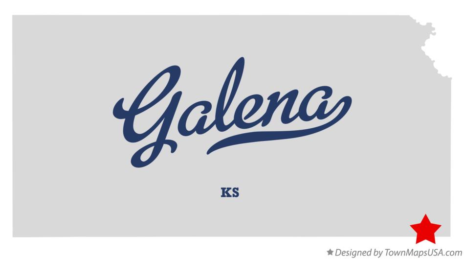 Map of Galena Kansas KS