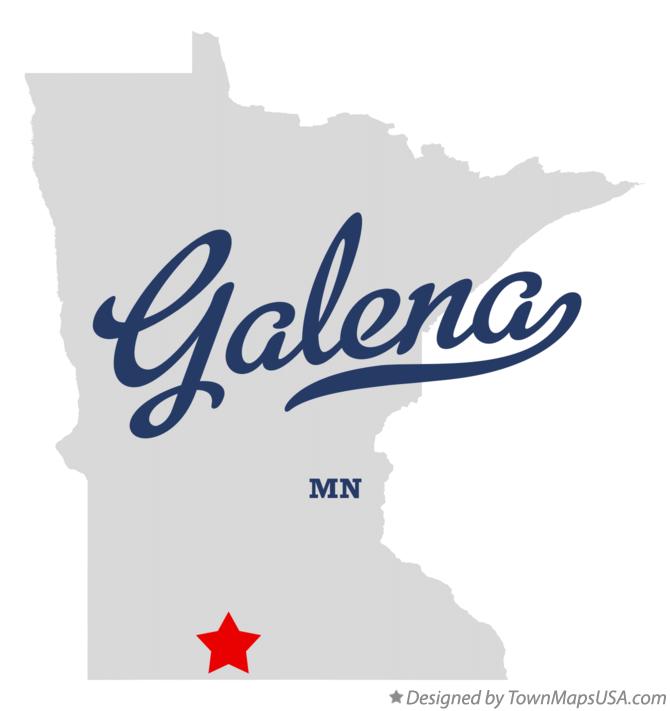 Map of Galena Minnesota MN