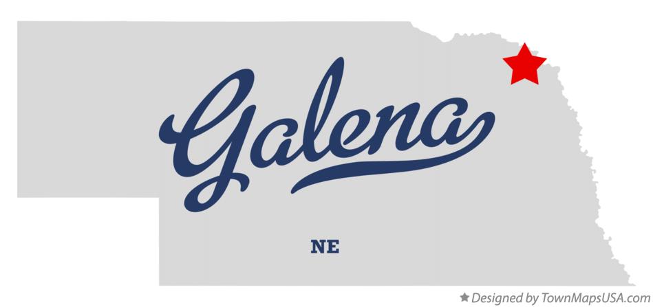 Map of Galena Nebraska NE