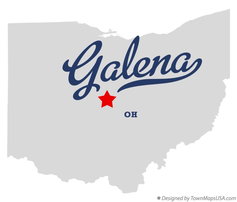 Map of Galena Ohio OH