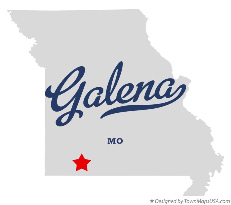 Map of Galena Missouri MO