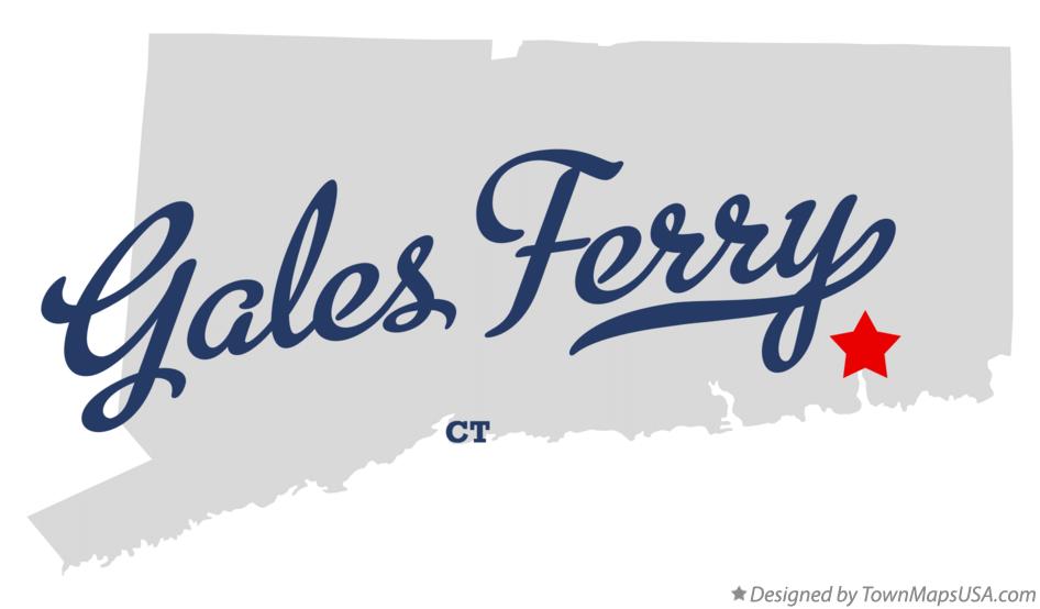 Map of Gales Ferry Connecticut CT