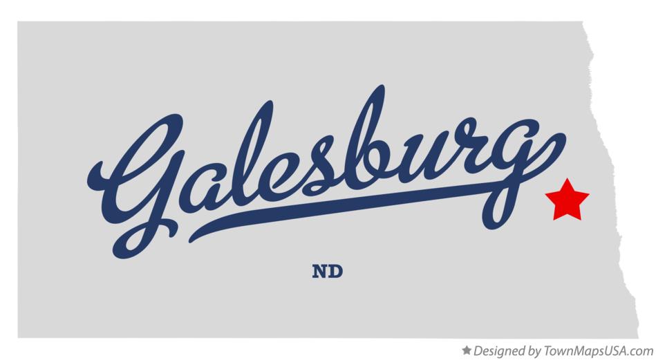Map of Galesburg North Dakota ND