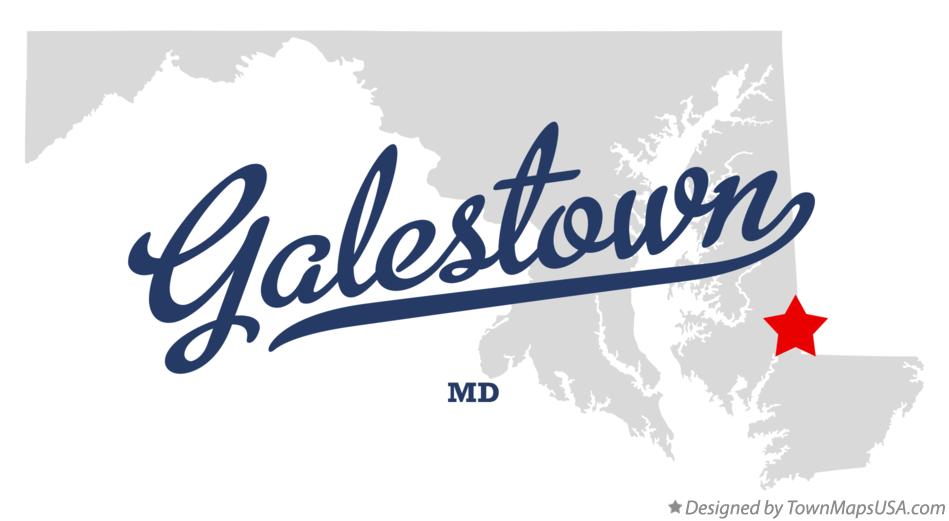 Map of Galestown Maryland MD