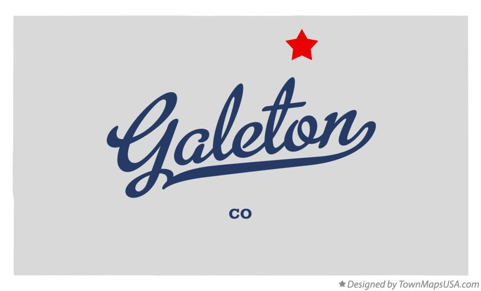Map of Galeton Colorado CO
