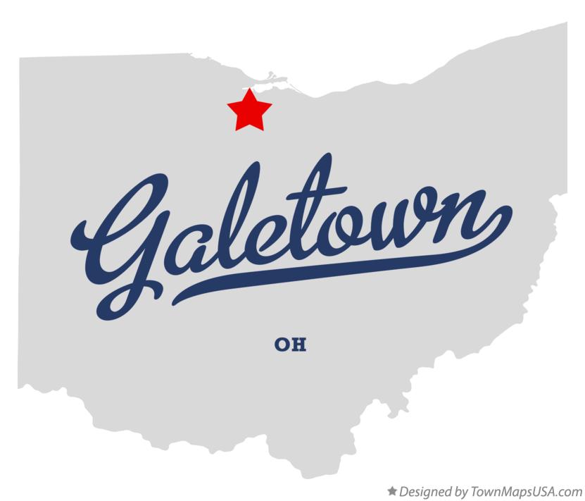 Map of Galetown Ohio OH