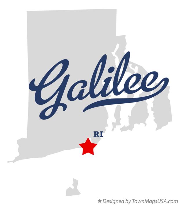 Map of Galilee Rhode Island RI