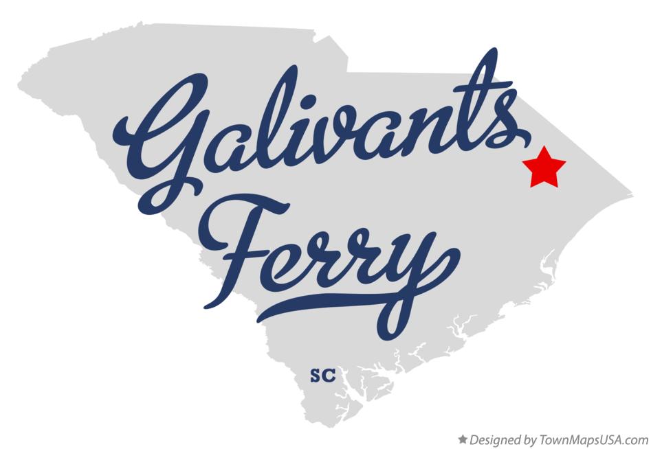 Map of Galivants Ferry South Carolina SC