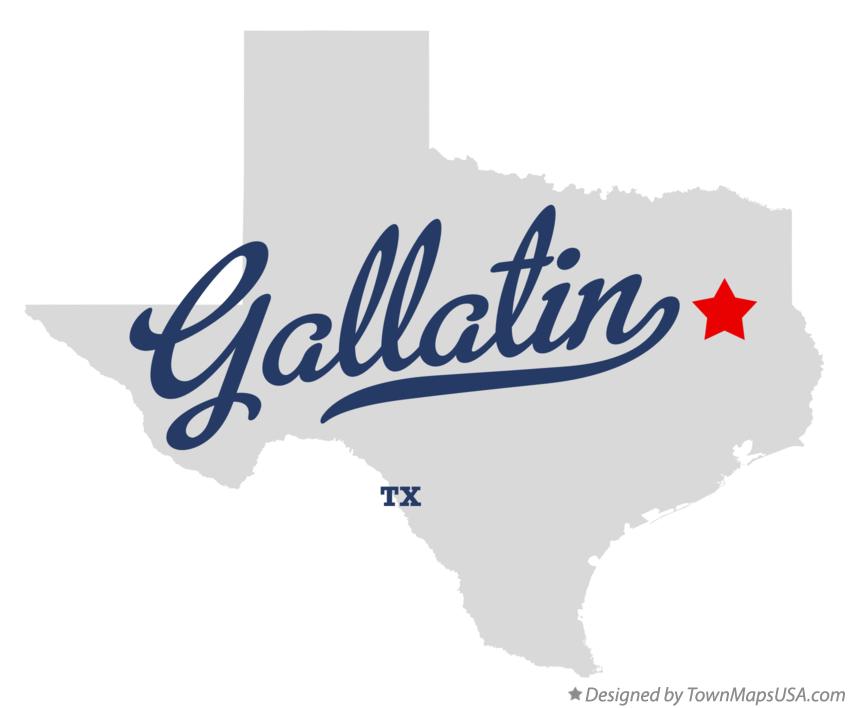 Map of Gallatin Texas TX