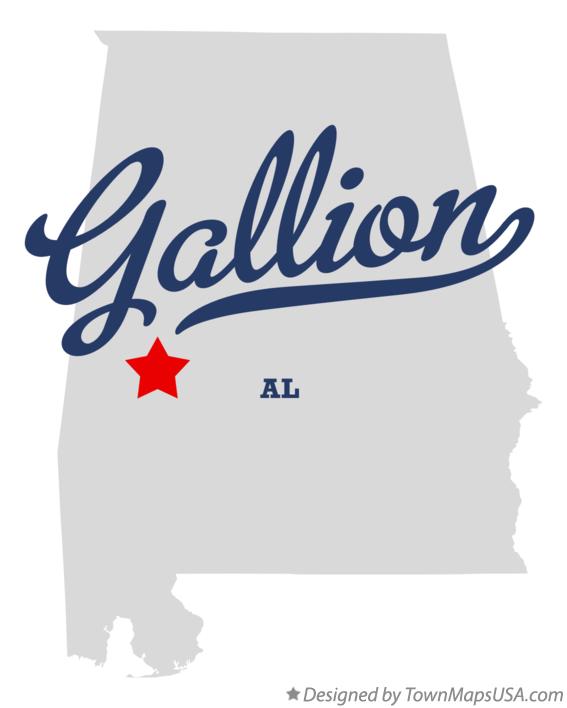 Map of Gallion Alabama AL