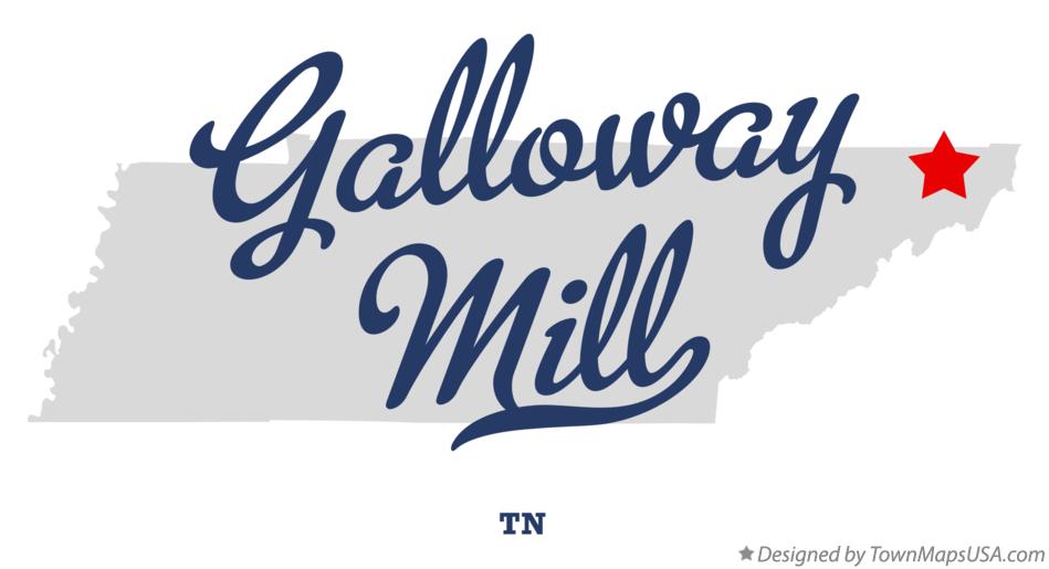 Map of Galloway Mill Tennessee TN