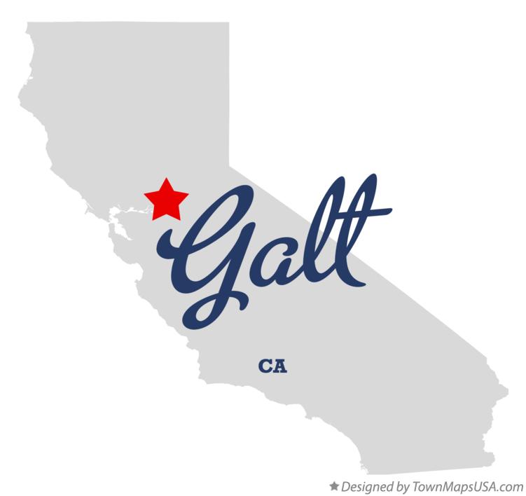 Map of Galt California CA