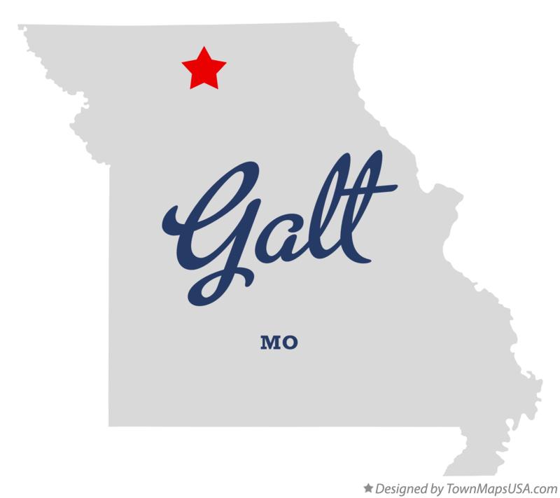Map of Galt Missouri MO