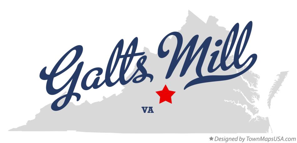 Map of Galts Mill Virginia VA