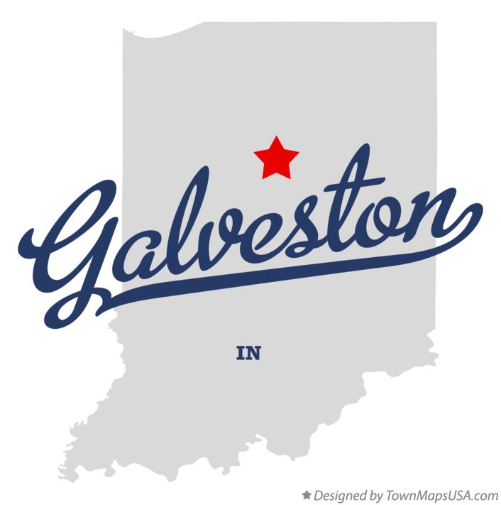 Map of Galveston Indiana IN