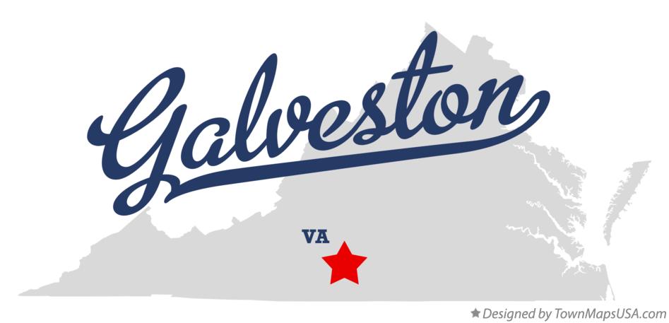 Map of Galveston Virginia VA