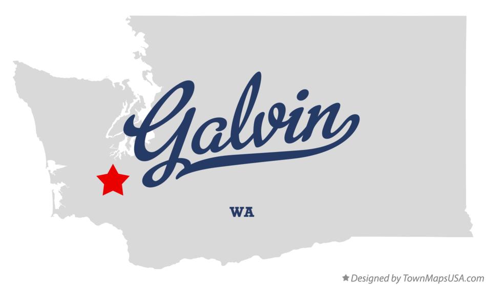 Map of Galvin Washington WA