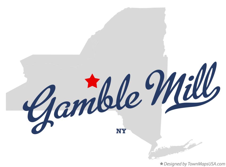 Map of Gamble Mill New York NY