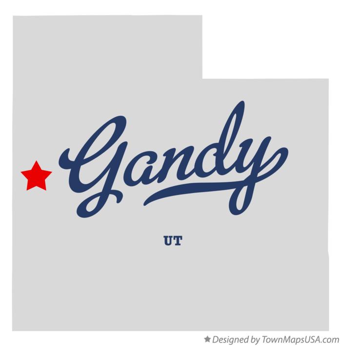 Map of Gandy Utah UT