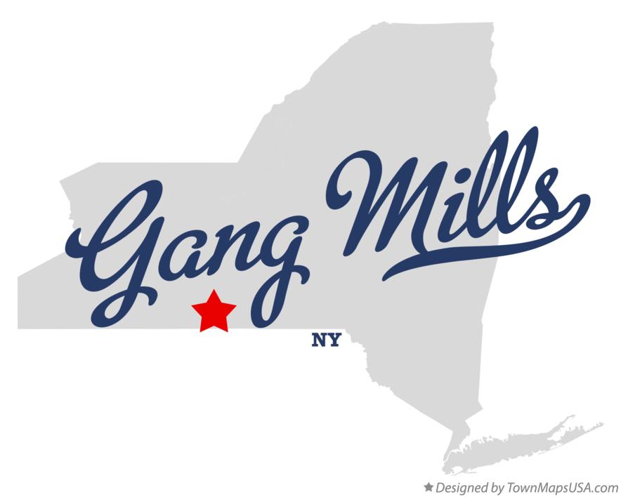 Map of Gang Mills New York NY