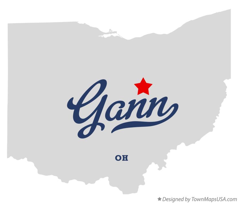 Map of Gann Ohio OH
