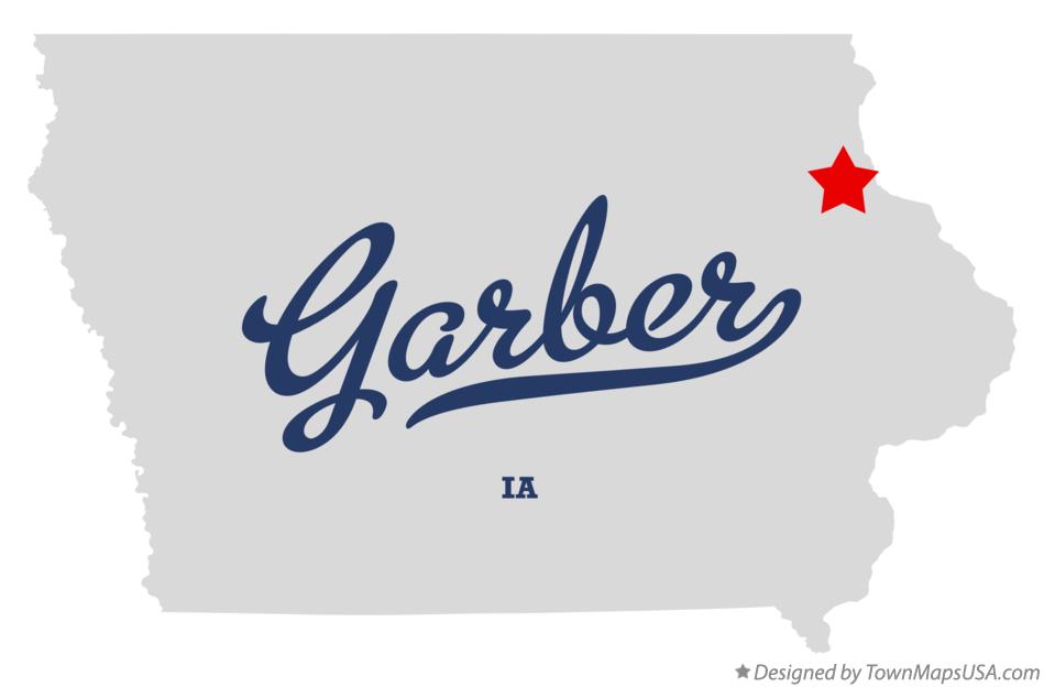 Map of Garber Iowa IA