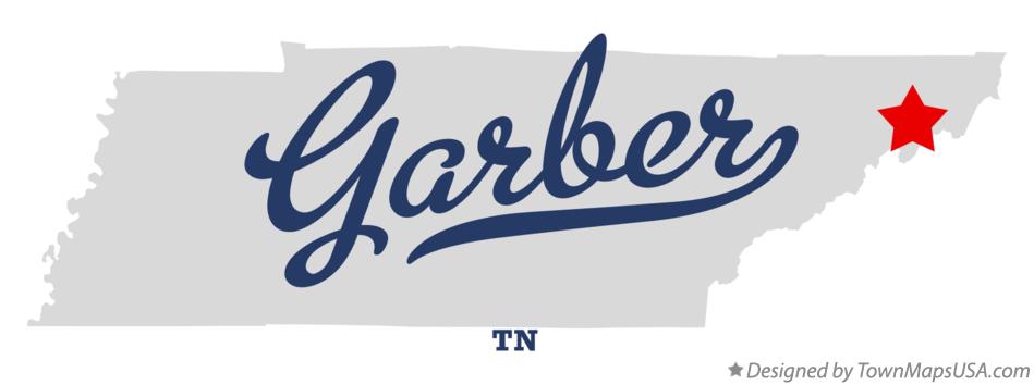 Map of Garber Tennessee TN