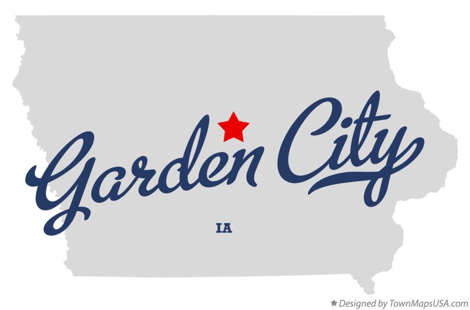 Map of Garden City Iowa IA