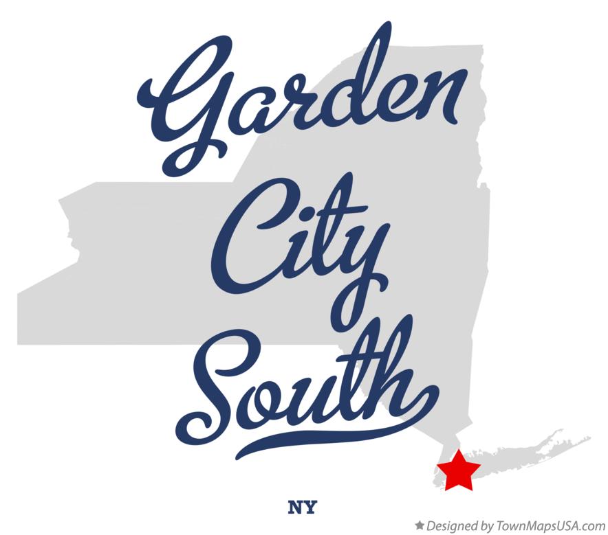 Map of Garden City South New York NY