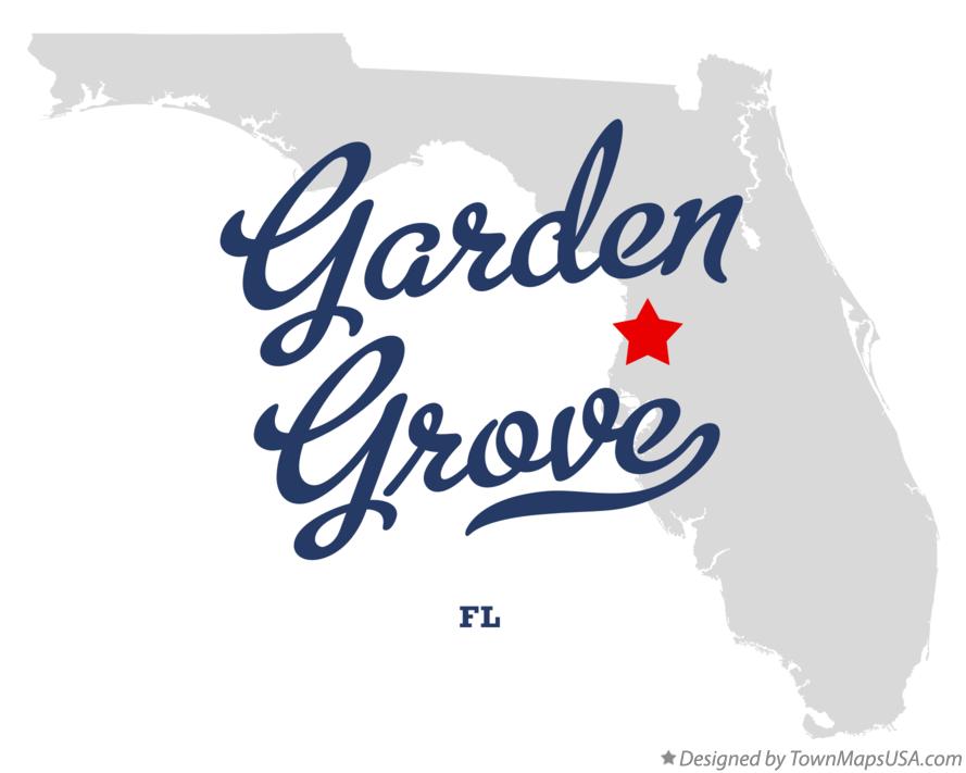 Map of Garden Grove Florida FL